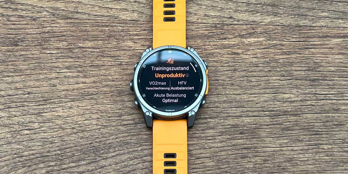Garmin uhr zeigt trainingsstand unproduktiv an